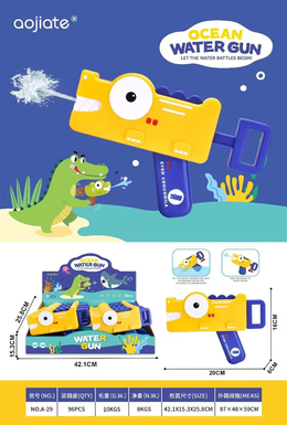 Cartoon crocodile water gun