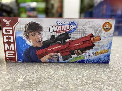 Water absorbing new electric water gun (blue, red 2 colors)