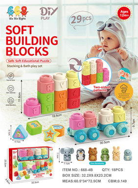 Alphanumeric Soft Block+Train
