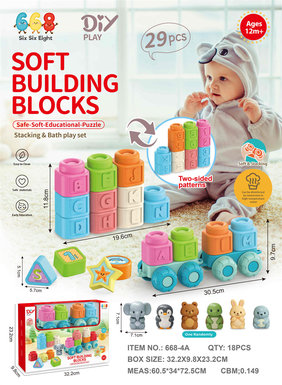 Alphanumeric Soft Block+Train