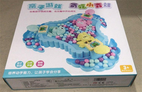 Gluttonous little frogs, educational toys, entertainment games (3-person games)