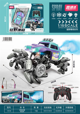 Cool explosive wheel drift spray stunt remote control car toy