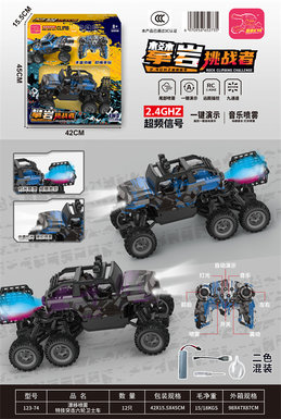 Spray 6-wheel climbing remote control car toy