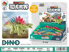 电动爬行中华剑龙6PCS(3色混装)