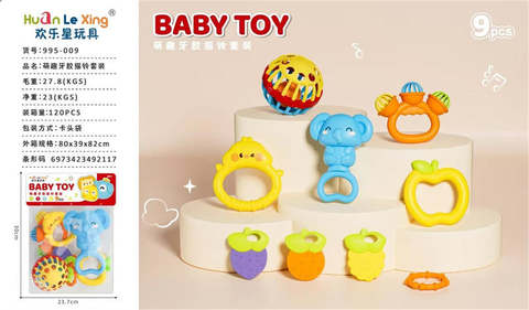9-piece set of dental teething bell