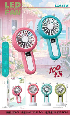 Handheld fan with base