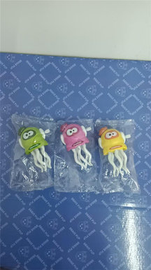 Small lying flat dancing octopus 3-color mixed design