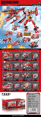 Fire Rescue Team 8PCS