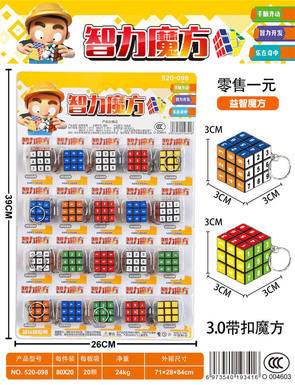Digital Cube (with keychain) 20PCS