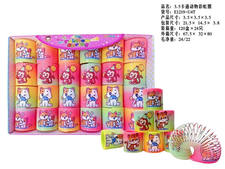 3.5卡通动物彩虹圈24PCS