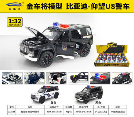 1: 32 BYD looks up at U8 police car