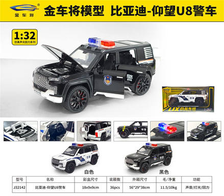 1: 32 BYD looks up at U8 police car