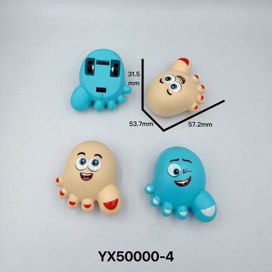 Cartoon contentment brings joy, foot turning car (UV printed)