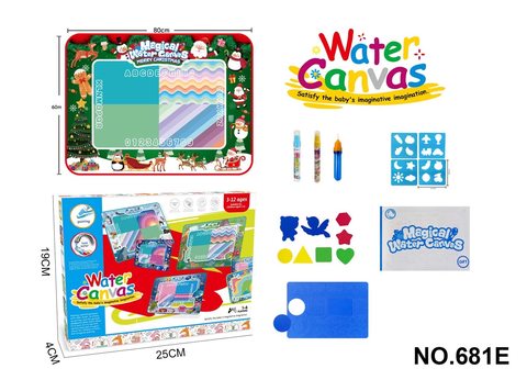 Christmas theme magic water canvas / graffiti mat