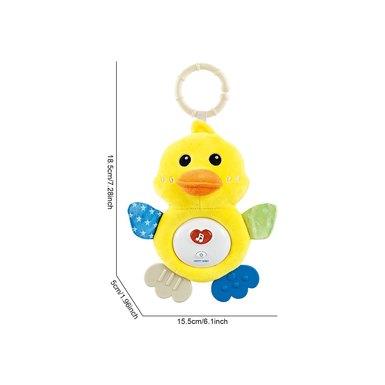 Duck sound and light soothing doll (yellow)