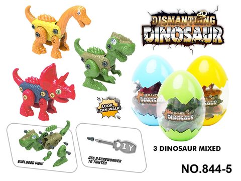 DIY disassembly and disassembly of dinosaurs (Brachiosaurus, Tyrannosaurus rex, and Triceratops)