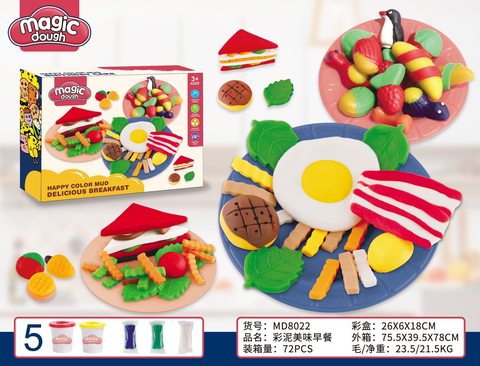 Breakfast candy colored clay