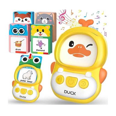 Early education machine for ducklings with cards