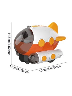 Electric universal aircraft aerospace dreamer (light and music projection)