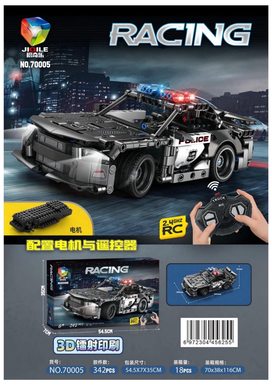 Building block remote-controlled car-police car (352pcs)