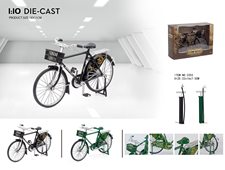 1:10 二八大杠男款自行车模型（带车篮）（开窗盒）