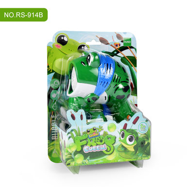 Frog Bubble Gun (with light music) Pink and green 2 colors