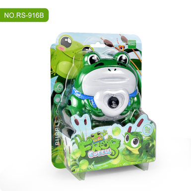 Frog Bubble Camera (with light and music) Pink and green 2 colors