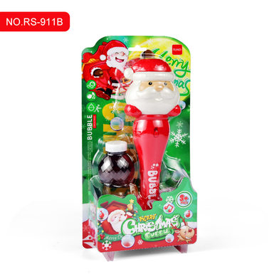 Electric Santa Claus bubble stick (with lights and music)