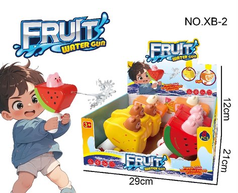 Fruit series water gun (banana, watermelon, orange)