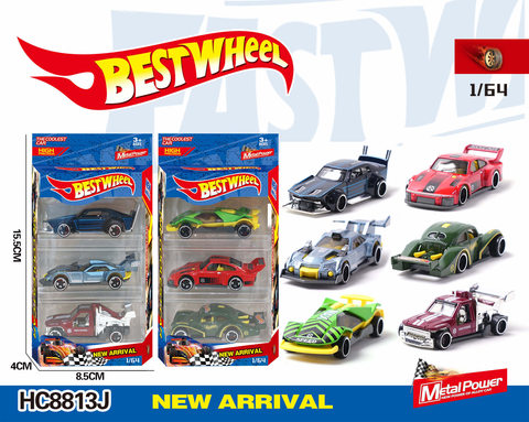 1:64 Alloy car (racing car, classic car, sports car) 3 boxes