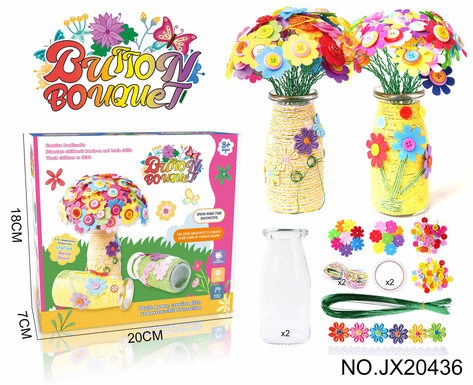 DIY button bouquet-Gesang / sunflower (2 pack, 80)