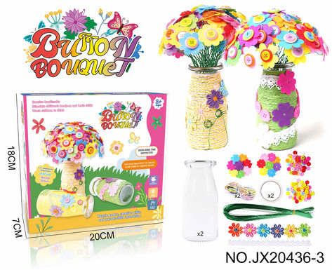 DIY button bouquet-Gesang / four-leaf clover (2 pack, 80)