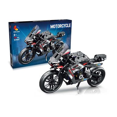 DIY building blocks assemble new motorcycle