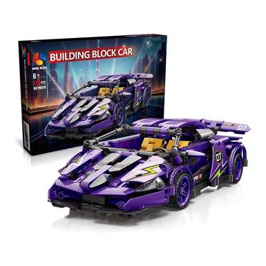 DIY building blocks assemble new technology pullback car