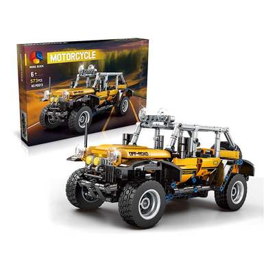 DIY building blocks assemble new technology pullback car