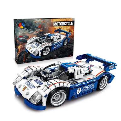 DIY building blocks assemble new technology pullback car
