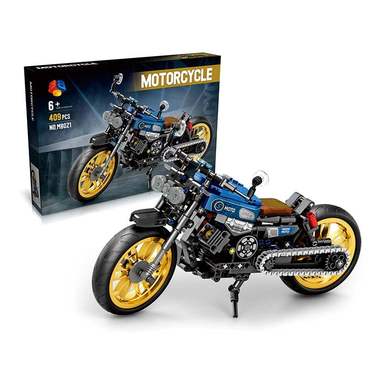 DIY building blocks assemble new motorcycle
