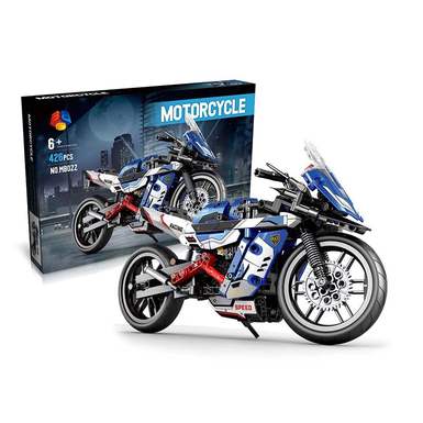 DIY building blocks assemble new motorcycle