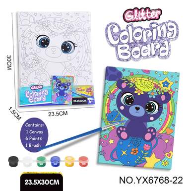 DIY Coloring Sketchboard Set-Bear (24X30CM)