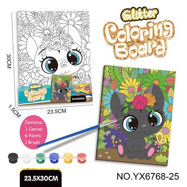 DIY Coloring Drawing Board Set-Kitten (24X30CM)