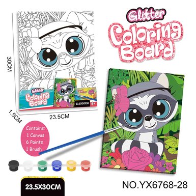 DIY Coloring Paint Set-Raccoon (24X30CM)