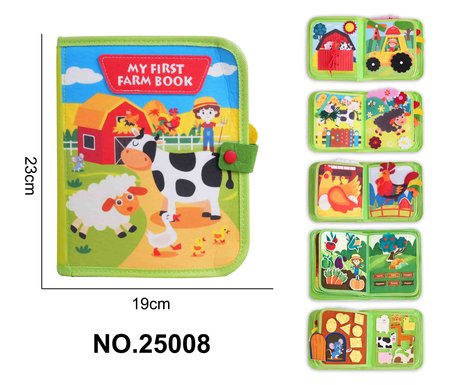 Montessori Children's Early Education Felt Educational Farm Quiet Book