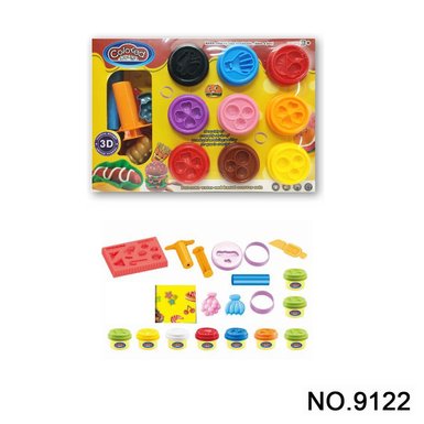 Fast food colored clay set