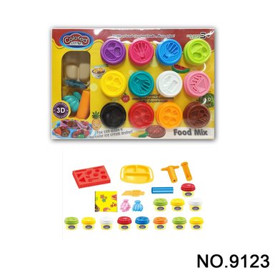 Food colored clay set