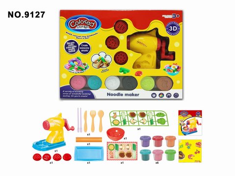 Noodle machine colored clay set