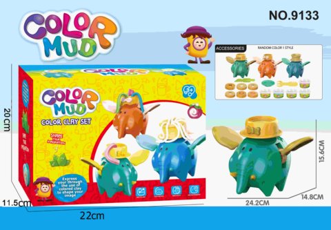 Colorful clay Dumbo