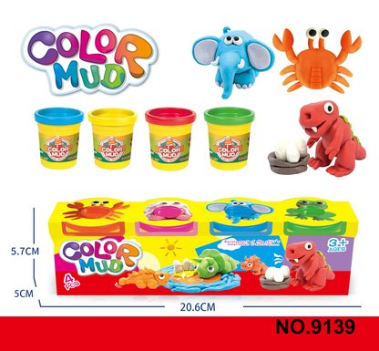 Color clay 4 bottles