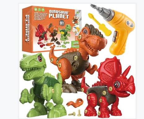 Disassembling and disassembling dinosaur combination-(3 in one)