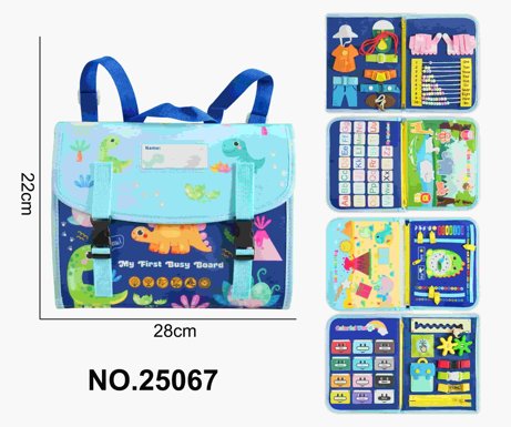 Montessori children's early education felt for children 5 pages sapphire blue backpack