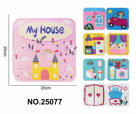 Montessori children's early education felt, educational princess book, quiet book